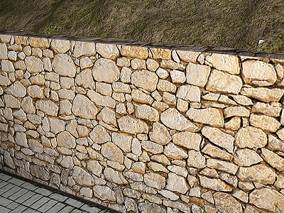 Muro de vedação em perpianho - Diamantino Granitos