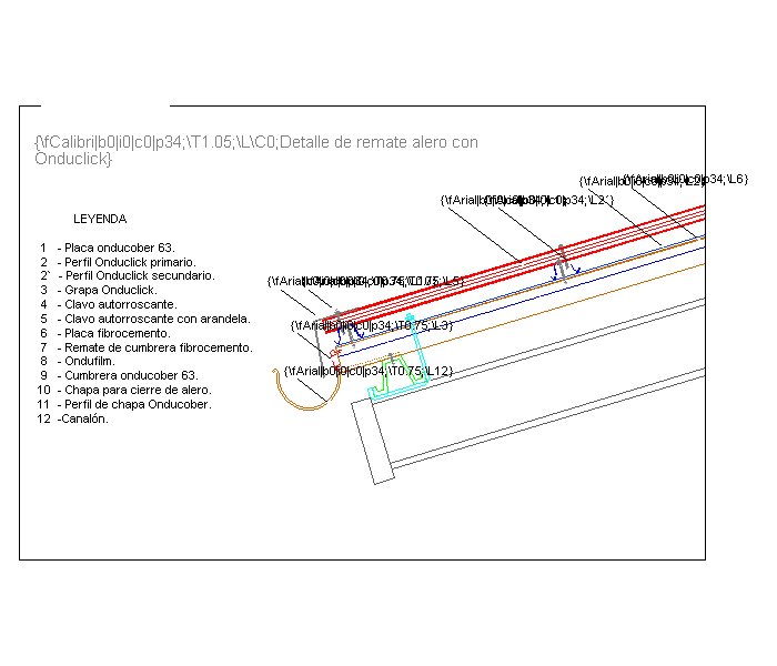 Pormenor 1: Remate de beirado com Onduclick. (em Castelhano)