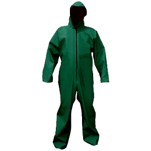 Fato macaco de protecção para trabalhos expostos à chuva. Fato macaco de protecção para trabalhos expostos à chuva.