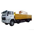 Transporte para a obra e remoção de plataforma elevatória de tesoura, motor diesel