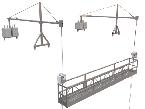 Plataforma suspensa de accionamento motorizado Plataforma suspensa de accionamento motorizado