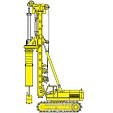 Equipamento completo para perfuração de estaca de extracção com molde recuperável